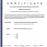 PMMA Quality Certificate